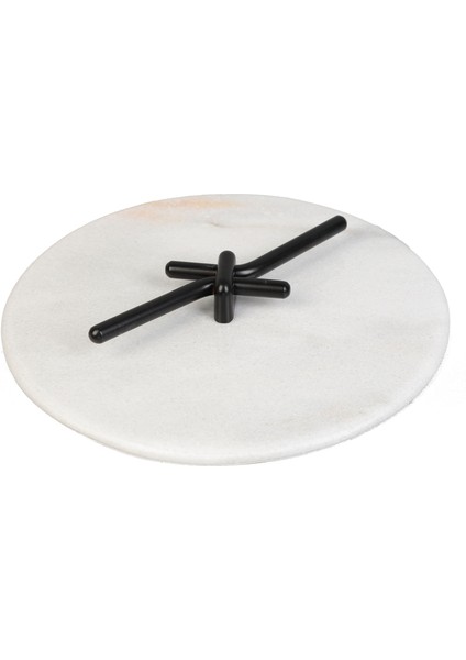 Sunumluk Mermer Fiyonk Siyah Saplı