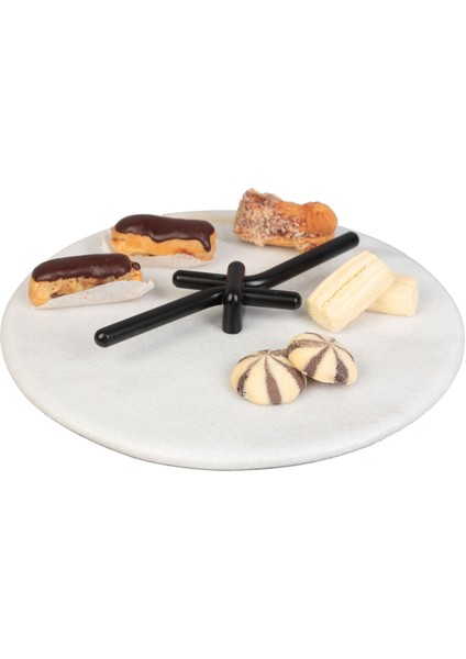 Sunumluk Mermer Fiyonk Siyah Saplı fiyatları