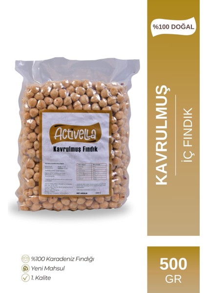 kavrulmuş Iç Fındık 500GR