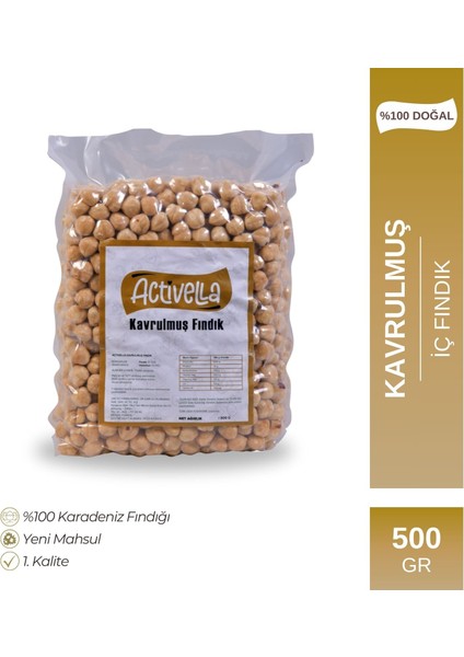 kavrulmuş Iç Fındık 500GR