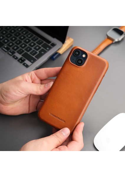 Apple iPhone 14 Plus Kılıf - El Yapımı Apple iPhone 14 Plus Deri Kılıf - Kişiselleştirilebilir Telefon Kılıfı - Taba