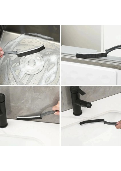 2li Çok Amaçlı Multi Ince Temizlik Fırçası Derz Arası Banyo Mutfak Lavabo Detay Temizleme Fırçası