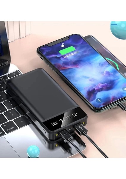 Power Bank 30000 Mah Harici Pil, Taşınabilir Şarj Cihazı (4172)