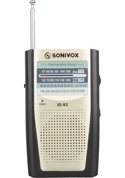 Krem Renk Analog Radyo Vs-R2 (4887)