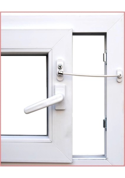 Anahtarlı Halatlı Pvc Kapı Pencere Emniyet Kilidi (4172) fırsatları