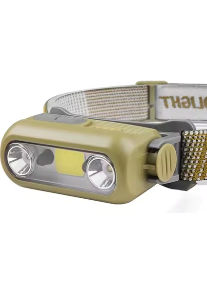 6 Mod Parlak Işıklı 2* Xte+Cob LED Sensörlü Kafa Lambası (4172)
