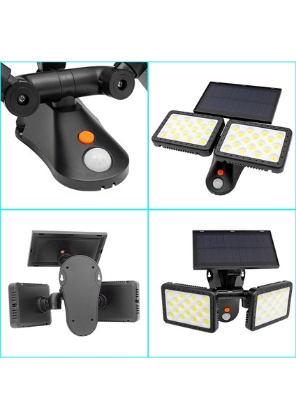 W770B Sensörlü 36 Cob Ledli Solar Aydınlatmalı Duvar Lambası (4172) modelleri