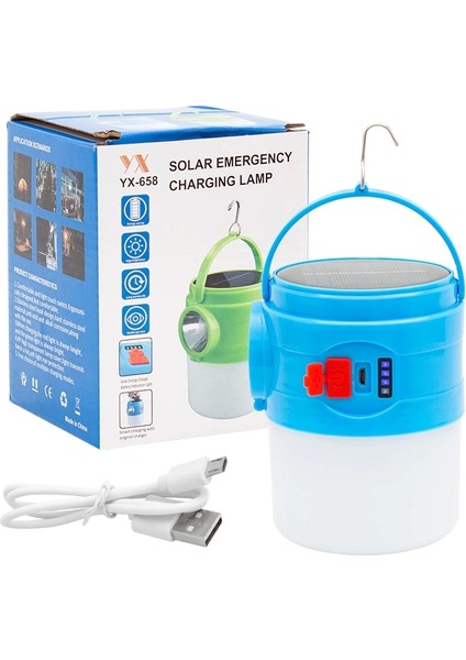 100 Watt Çok Fonksiyonlu Solar Acil Durum Lambası (4172)