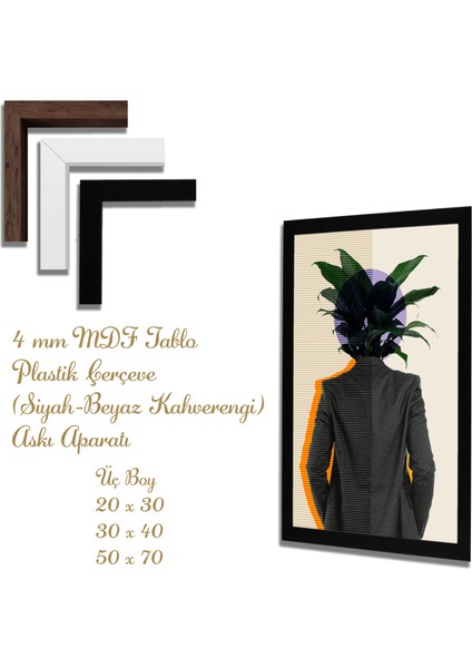 Ahşap Tablolar- Yapay Zeka ile Oluşturulmuş Görseller Uv Baskı-Mdf Tablo /2817