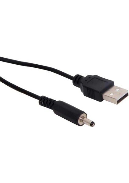 USB Kalın (3.5*1.35) Adaptör Jacklı Kablo 1 Metre (4172)