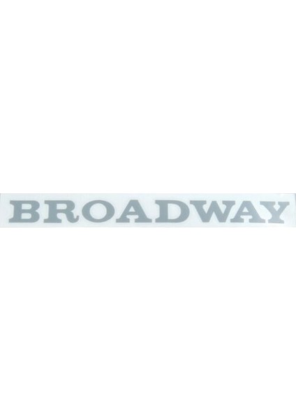 Broadway Em Kağıt Yazı Açık Gri
