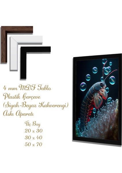 Ahşap Tablolar- Yapay Zeka ile Oluşturulmuş Görseller Uv Baskı-Mdf Tablo /632