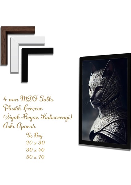 Ahşap Tablolar- Yapay Zeka ile Oluşturulmuş Görseller Uv Baskı-Mdf Tablo /225