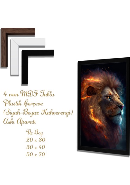 Ahşap Tablolar- Yapay Zeka ile Oluşturulmuş Görseller Uv Baskı-Mdf Tablo /825