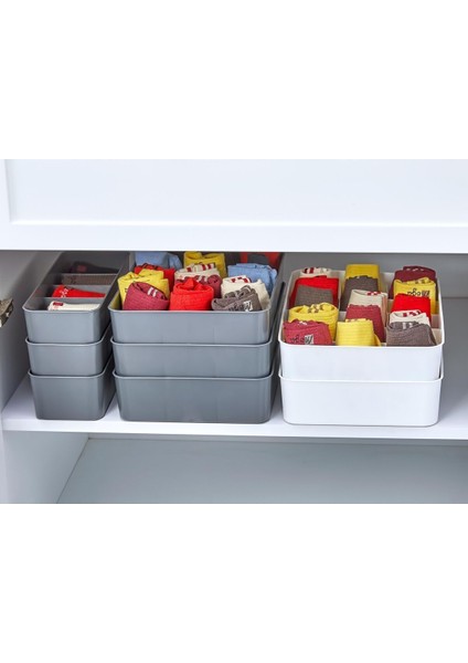 3'lü Set Bölmeli Makyaj Takı Organizer, Banyo Mutfak Düzenleyici 15GÖZLÜ 1ADET, 5gözlü 2ADET Antras indirimleri