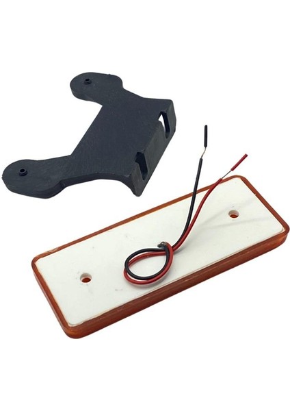 24V Yan Sinyal Lambası Dorse Side Marker Braketli (4 Ledli) Turuncu