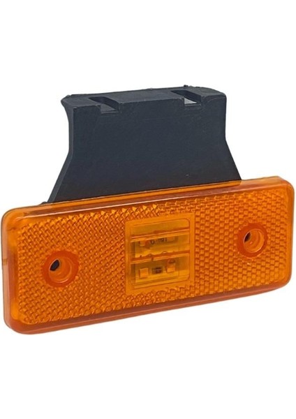 24V Yan Sinyal Lambası Dorse Side Marker Braketli (4 Ledli) Turuncu