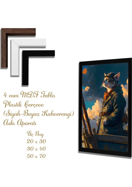 Ahşap Tablolar- Yapay Zeka ile Oluşturulmuş Görseller Uv Baskı-Mdf Tablo /801