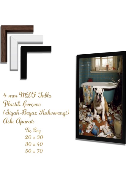 Ahşap Tablolar- Yapay Zeka ile Oluşturulmuş Görseller Uv Baskı-Mdf Tablo /2650