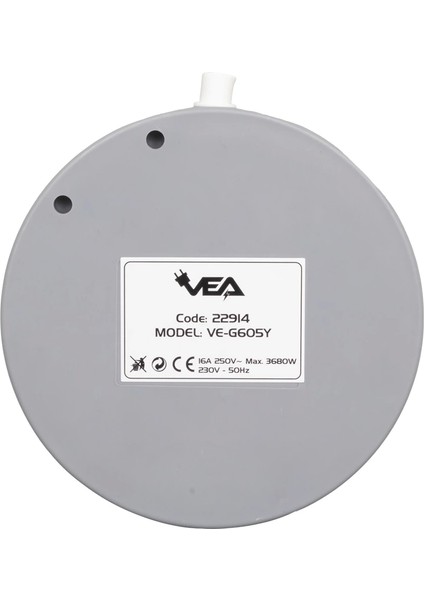 5li Anahtarlı 1.5 Metre Grup Priz VE-G605Y (4887)