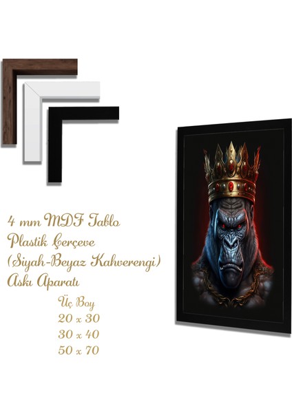 Ahşap Tablolar- Yapay Zeka ile Oluşturulmuş Görseller Uv Baskı-Mdf Tablo /2964