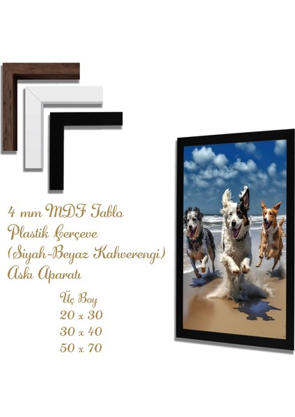 Ahşap Tablolar- Yapay Zeka ile Oluşturulmuş Görseller Uv Baskı-Mdf Tablo /813