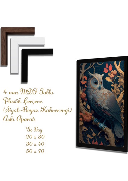 Ahşap Tablolar- Yapay Zeka ile Oluşturulmuş Görseller Uv Baskı-Mdf Tablo /867