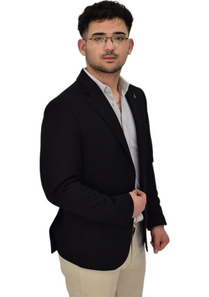Erkek Siyah Tek Spor Ceket BGL-ST04466