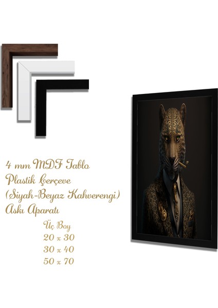 Ahşap Tablolar- Yapay Zeka ile Oluşturulmuş Görseller Uv Baskı-Mdf Tablo /5731