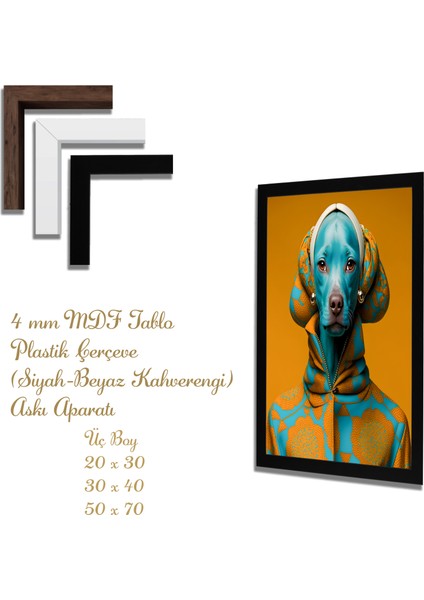 Ahşap Tablolar- Yapay Zeka ile Oluşturulmuş Görseller Uv Baskı-Mdf Tablo /625