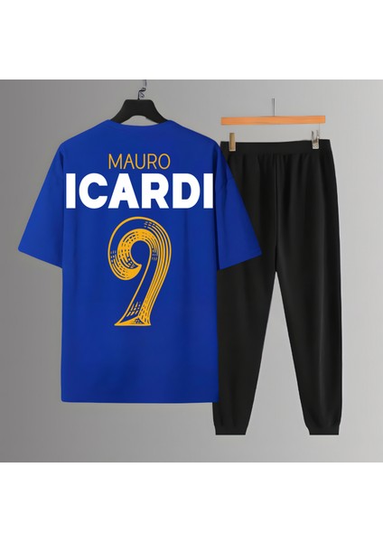 Mauro Futbolcu Sırt Forma Baskılı Unisex Tişört Regular Fit T-Shirt Eşofman Takımı