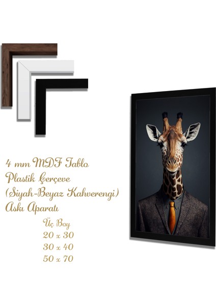 Ahşap Tablolar- Yapay Zeka ile Oluşturulmuş Görseller Uv Baskı-Mdf Tablo /629