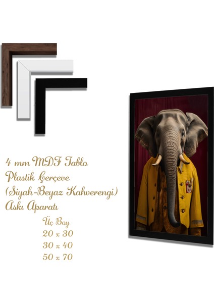 Ahşap Tablolar- Yapay Zeka ile Oluşturulmuş Görseller Uv Baskı-Mdf Tablo /5627