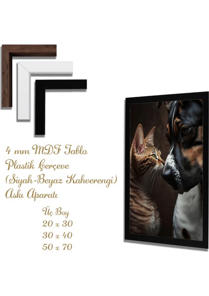 Ahşap Tablolar- Yapay Zeka ile Oluşturulmuş Görseller Uv Baskı-Mdf Tablo /5730