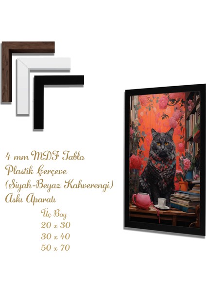 Ahşap Tablolar- Yapay Zeka ile Oluşturulmuş Görseller Uv Baskı-Mdf Tablo /6047