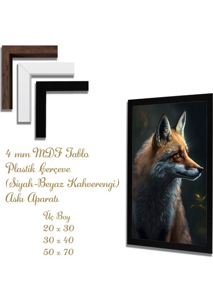 Ahşap Tablolar- Yapay Zeka ile Oluşturulmuş Görseller Uv Baskı-Mdf Tablo /6104