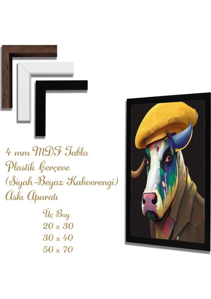 Ahşap Tablolar- Yapay Zeka ile Oluşturulmuş Görseller Uv Baskı-Mdf Tablo /5423