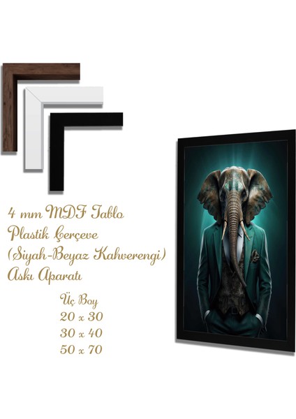 Ahşap Tablolar- Yapay Zeka ile Oluşturulmuş Görseller Uv Baskı-Mdf Tablo /5257