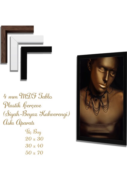 Ahşap Tablolar- Yapay Zeka ile Oluşturulmuş Görseller Uv Baskı-Mdf Tablo /5260