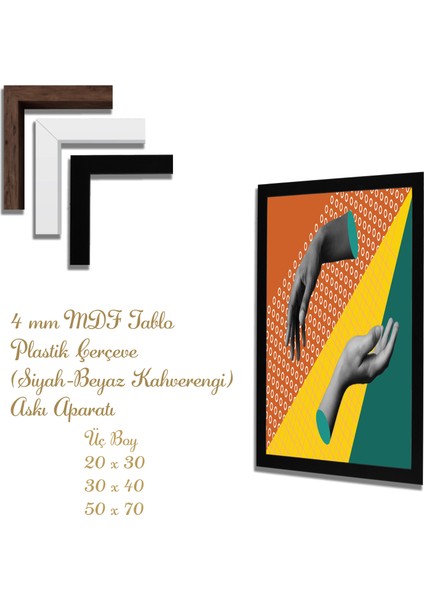 Ahşap Tablolar- Yapay Zeka ile Oluşturulmuş Görseller Uv Baskı-Mdf Tablo /5684