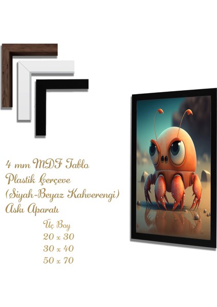 Ahşap Tablolar- Yapay Zeka ile Oluşturulmuş Görseller Uv Baskı-Mdf Tablo /333