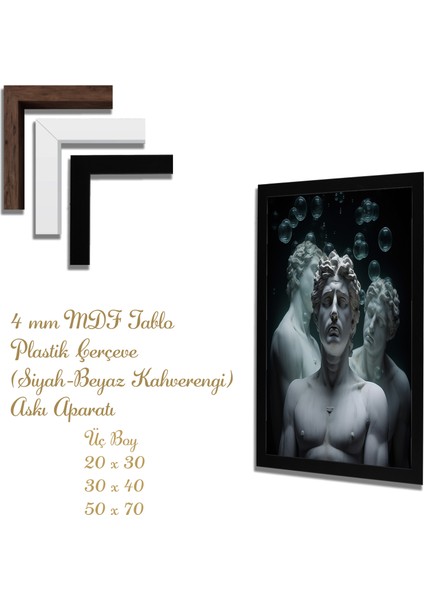 Ahşap Tablolar- Yapay Zeka ile Oluşturulmuş Görseller Uv Baskı-Mdf Tablo /5644