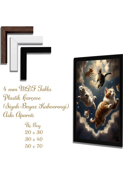 Ahşap Tablolar- Yapay Zeka ile Oluşturulmuş Görseller Uv Baskı-Mdf Tablo /5626