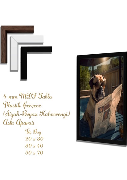 Ahşap Tablolar- Yapay Zeka ile Oluşturulmuş Görseller Uv Baskı-Mdf Tablo /558