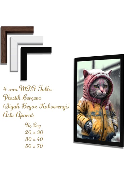Ahşap Tablolar- Yapay Zeka ile Oluşturulmuş Görseller Uv Baskı-Mdf Tablo /5738