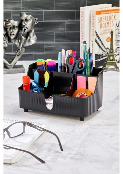 Line 6' Bölmeli Çok Amaçlı Masa Üstü Düzenleyici Kalemlik -Takı- Makyaj Organizeri fiyatları