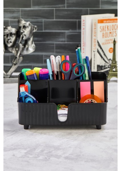 Line 6' Bölmeli Çok Amaçlı Masa Üstü Düzenleyici Kalemlik -Takı- Makyaj Organizeri fırsatları