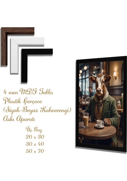 Ahşap Tablolar- Yapay Zeka ile Oluşturulmuş Görseller Uv Baskı-Mdf Tablo /5399