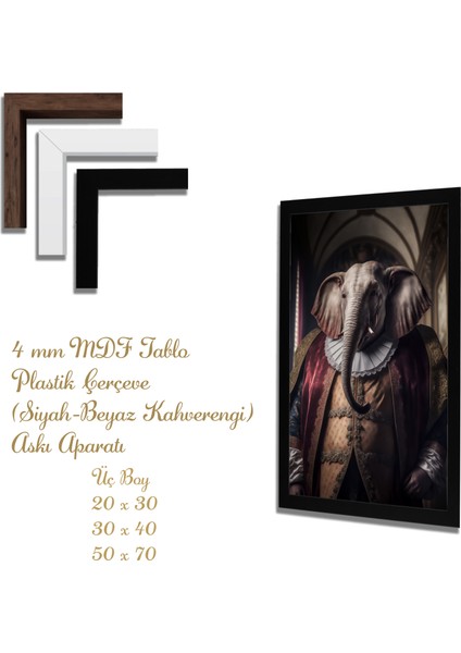 Ahşap Tablolar- Yapay Zeka ile Oluşturulmuş Görseller Uv Baskı-Mdf Tablo /5976