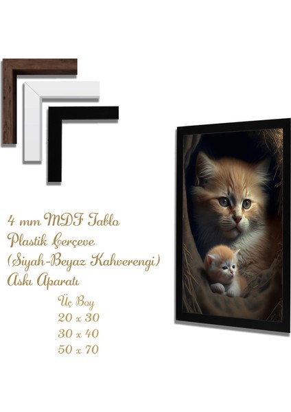 Ahşap Tablolar- Yapay Zeka ile Oluşturulmuş Görseller Uv Baskı-Mdf Tablo /197